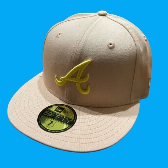 New Era Hat Club Exclusive Atlanta Braves Pink Sugar Shack 30th 7 1/2 - Picture 1 of 6
